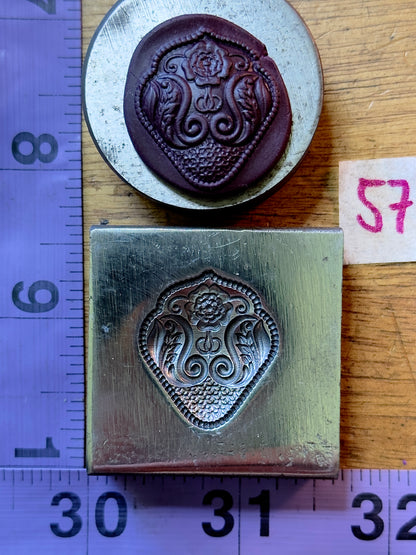 Detailed steel impression die 57