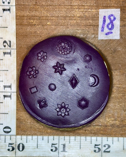 Tiny adornments vintage bronze shot plate #18