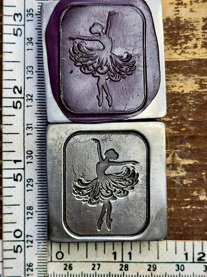 Ballerina silhouette steel impression die