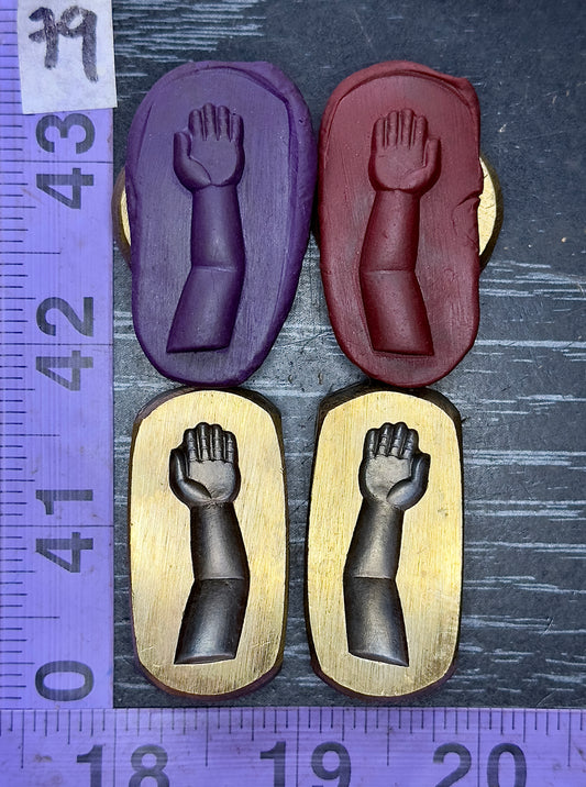 Arms and hands bronze impression die set #79