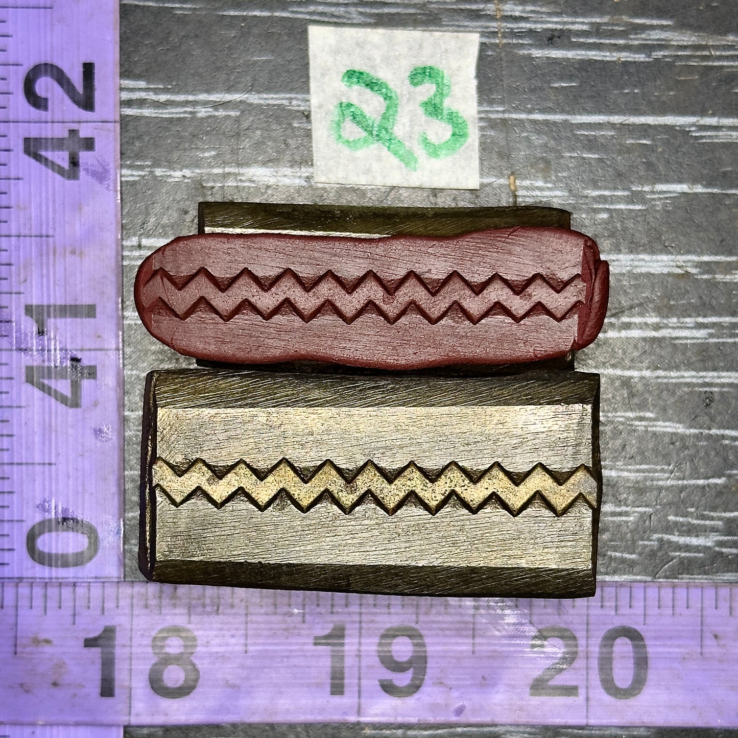 Single wire die steel impression #23