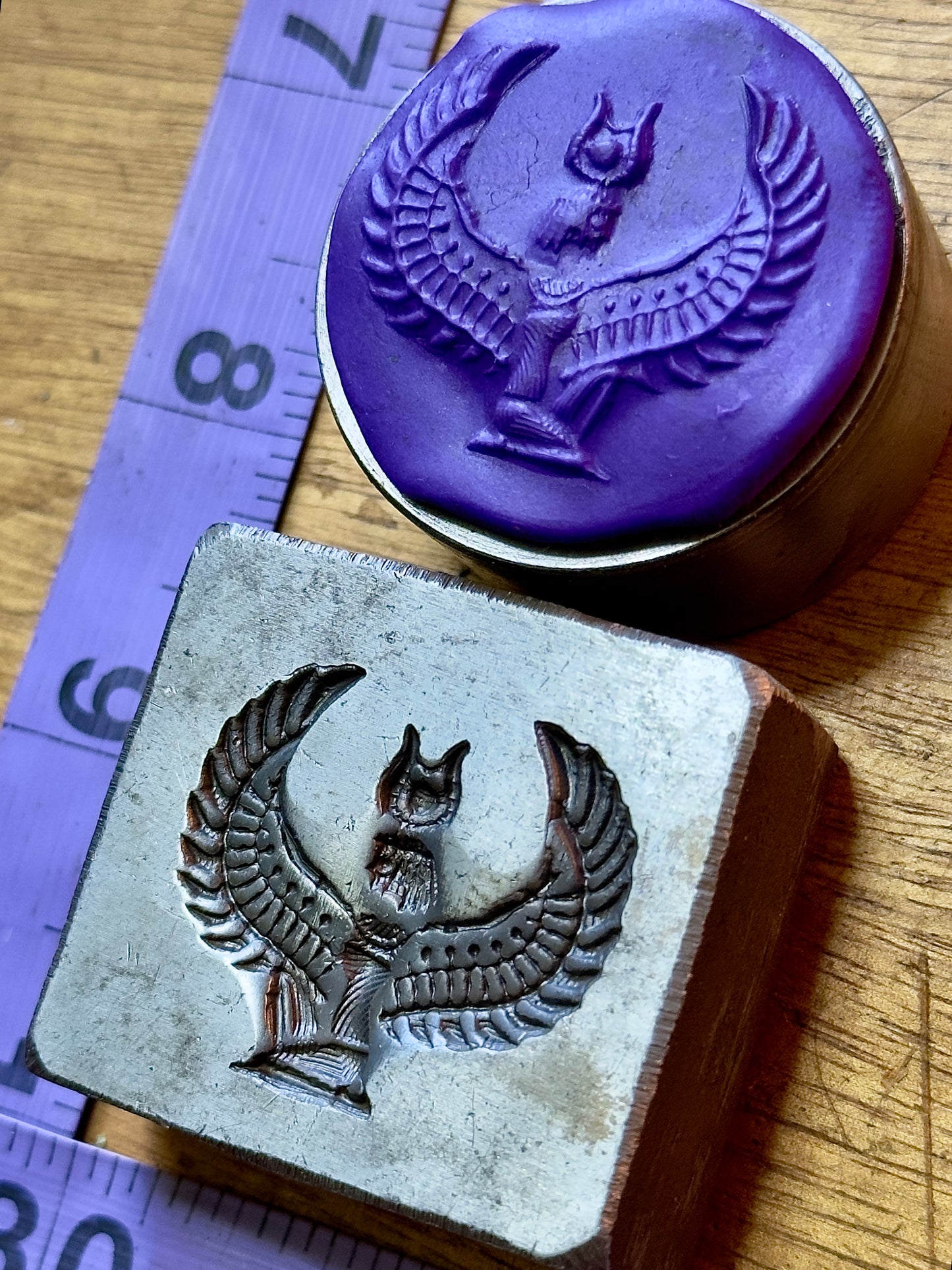 Egyptian goddess Isis impression die