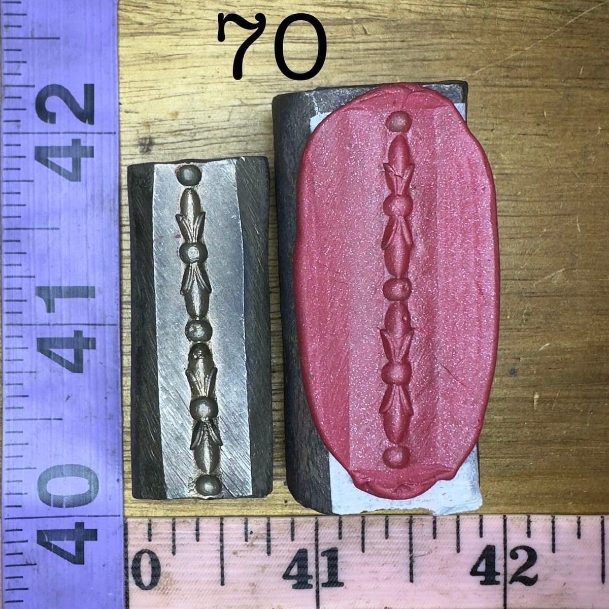 Single wire die steel impression #70