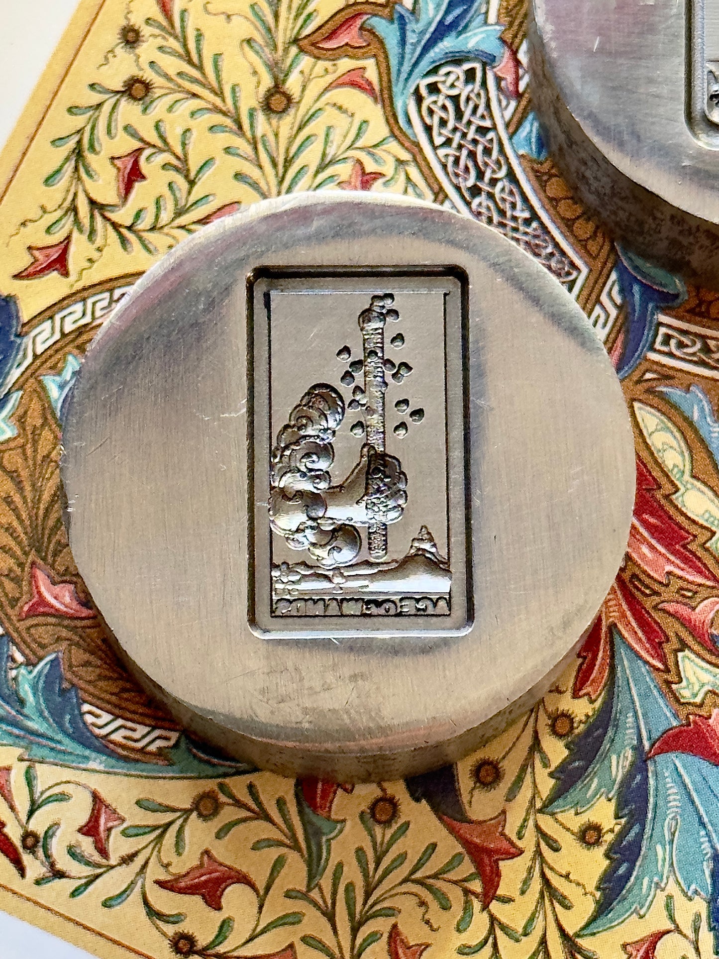 The Ace of Wands tarot card steel impression die