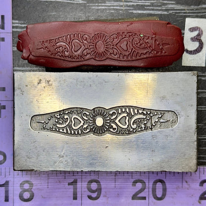 Fancy steel band ring cuff impression die #3