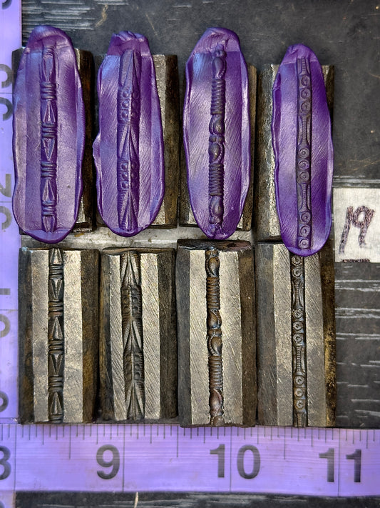 Single wire die steel impression 4 piece set #19