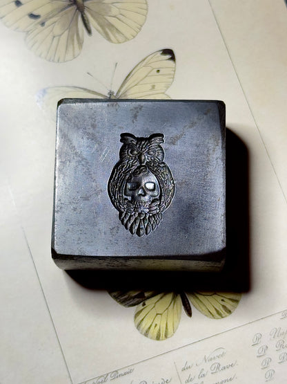 Owl skull impression die steel