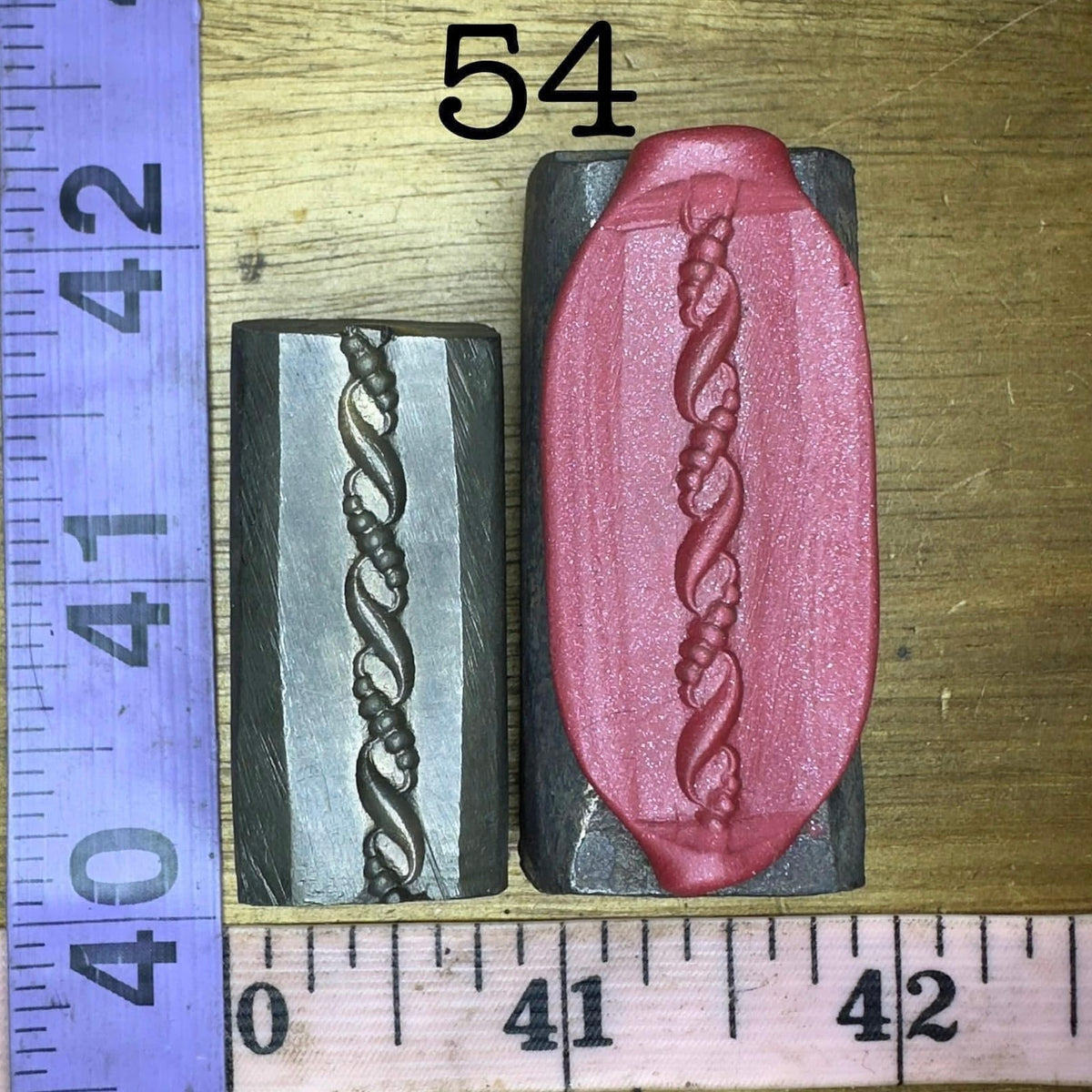 Single wire die steel impression #54