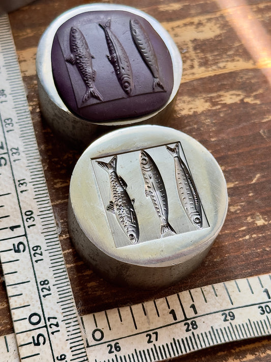 Sardines die steel impression