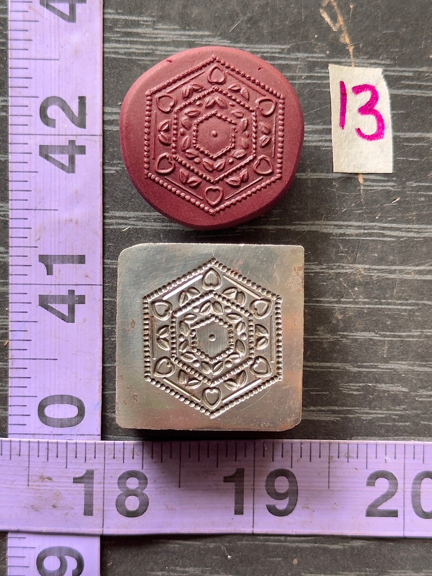 Little steel impression die 13
