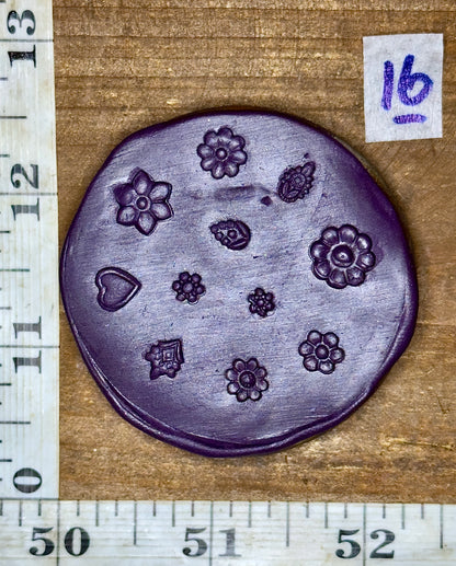 Tiny adornments vintage bronze shot plate #16