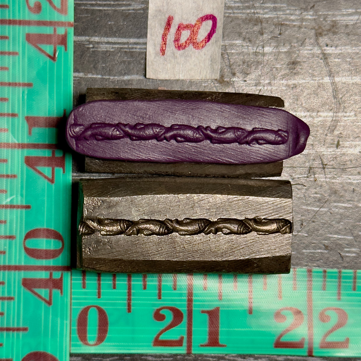Single wire die steel impression #100