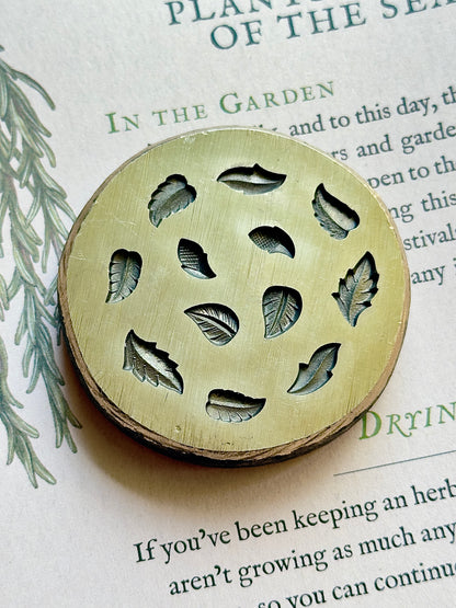 Tiny adornments vintage bronze shot plate #21