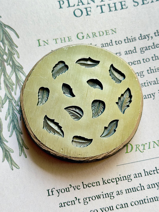 Tiny adornments vintage bronze shot plate #21