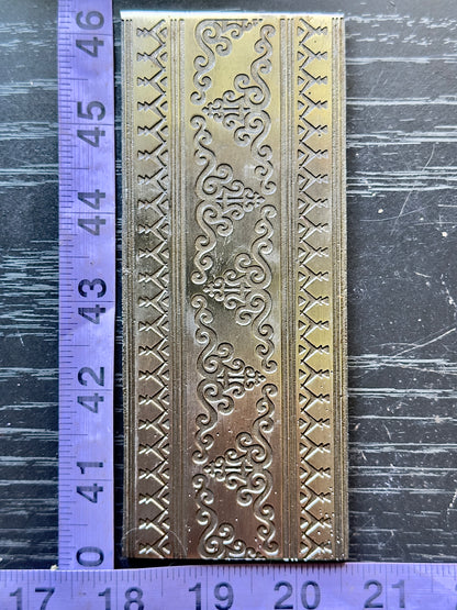 Dragon garden, waves and ornamental Texture/rolling mill plate 3 piece set
