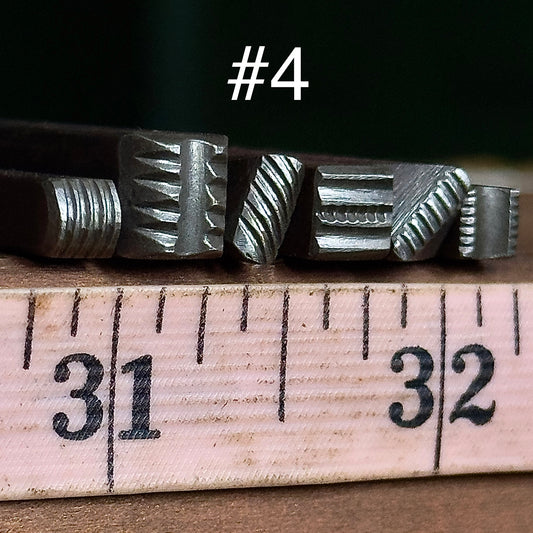 Textured stamp pack #4, 6 piece