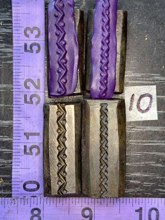 Single wire die steel impression 2 piece set #10