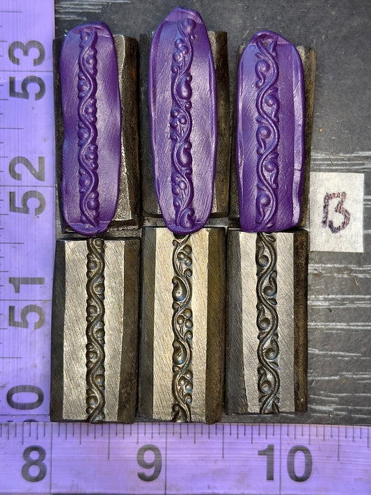 Single wire die steel impression 3 piece set #13