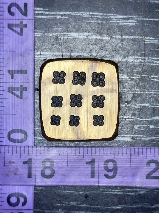 Perfect little flower adornments shot plate graduating size bronze