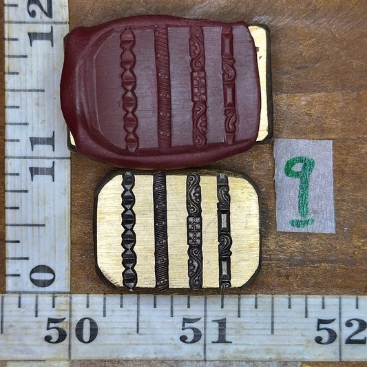 Multi wire die bronze impression #9