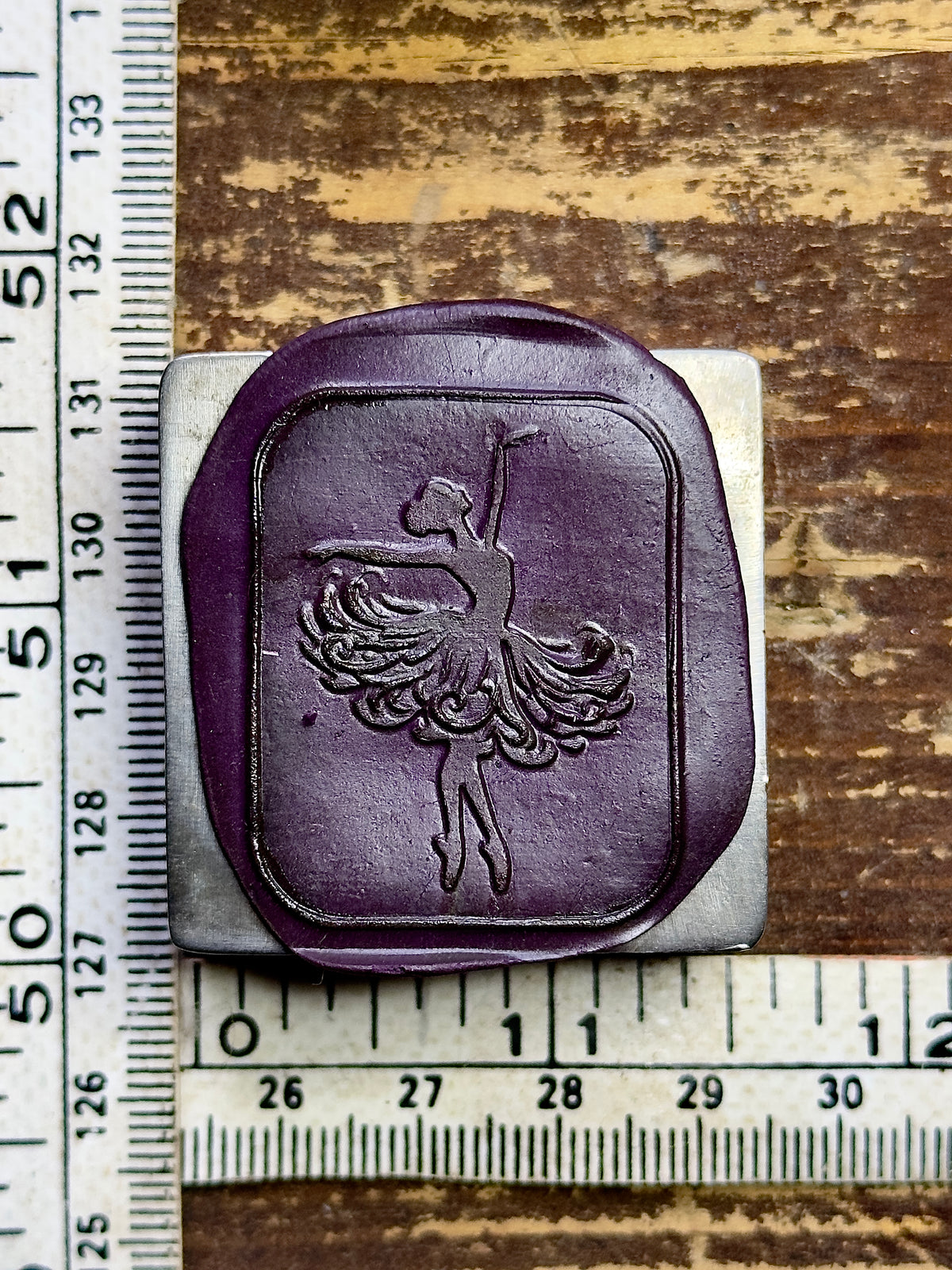 Ballerina silhouette steel impression die