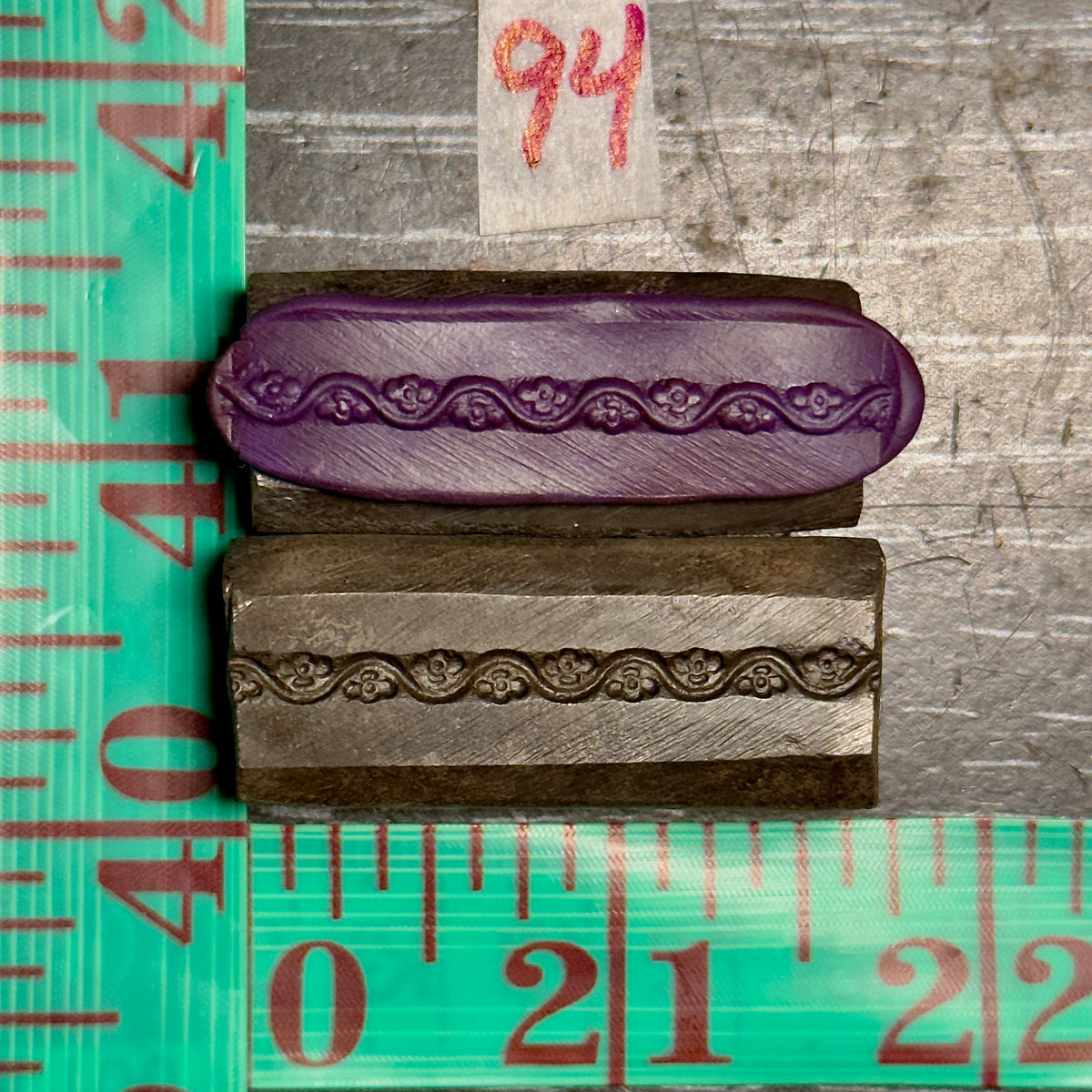 Single wire die steel impression #94