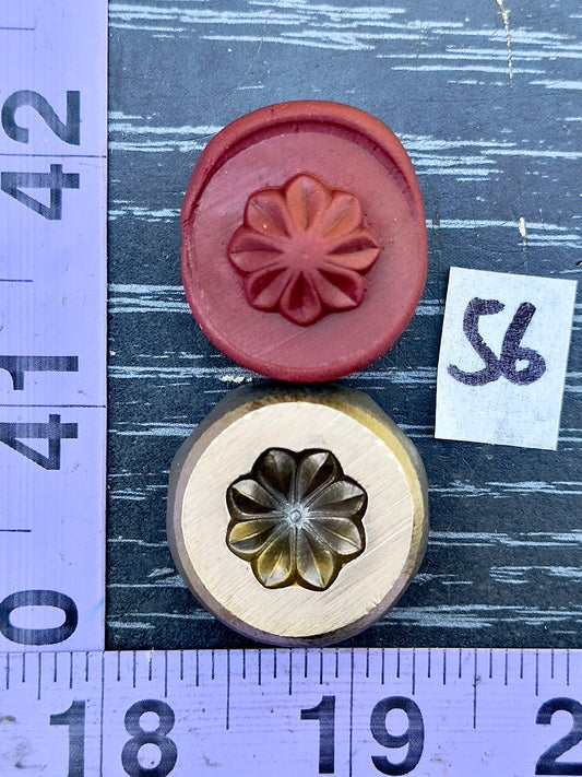 Floral Bronze deep impression die #56