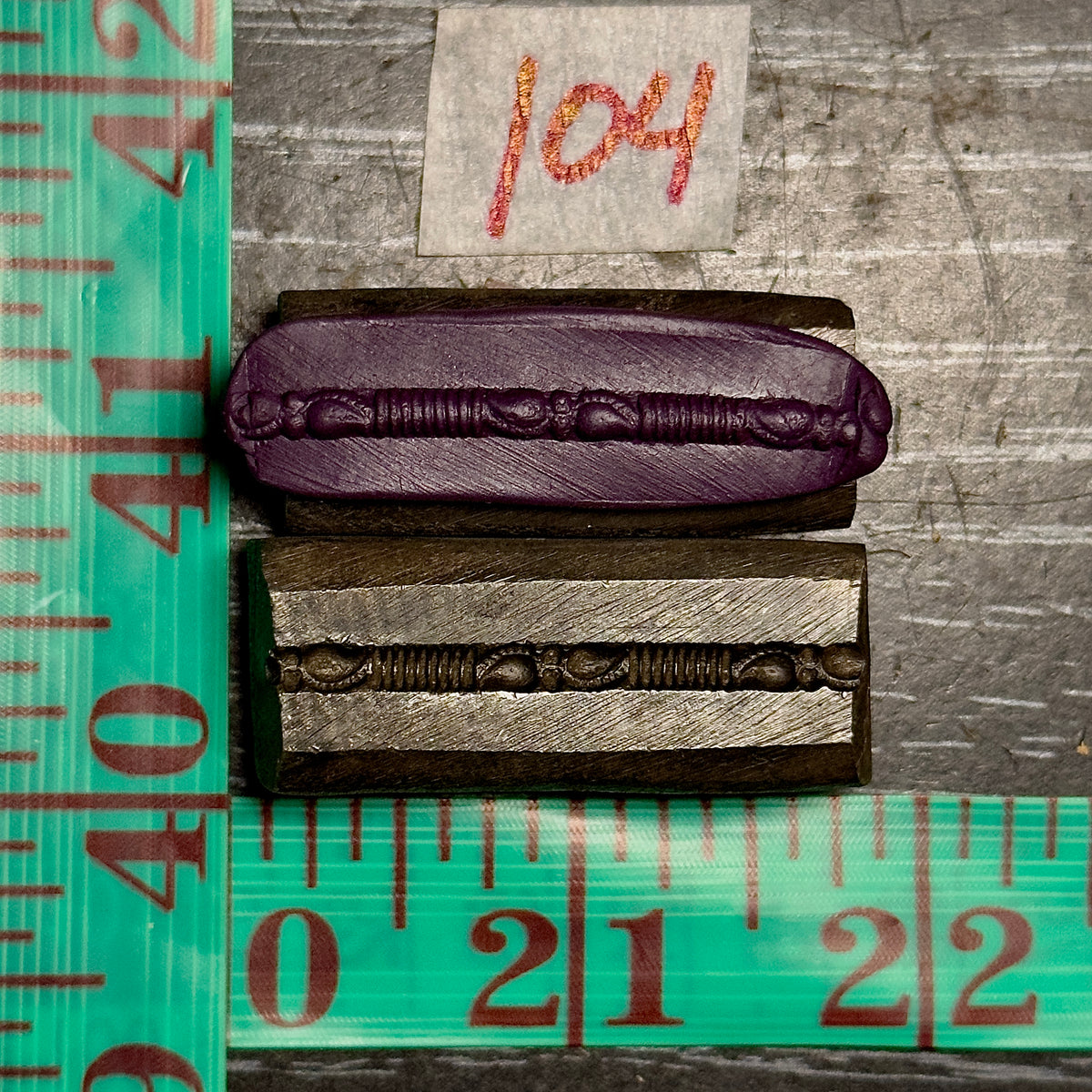 Single wire die steel impression #104