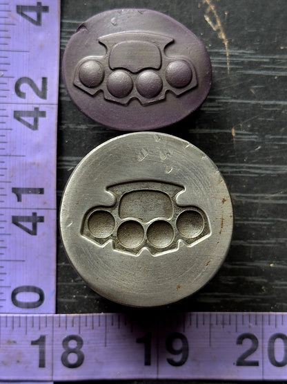 Knuckle dusters, brass knuckles and double revolver pistols steel impression die set