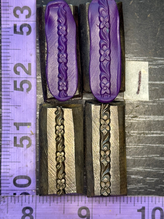 Single wire die steel impression 2 piece set #1