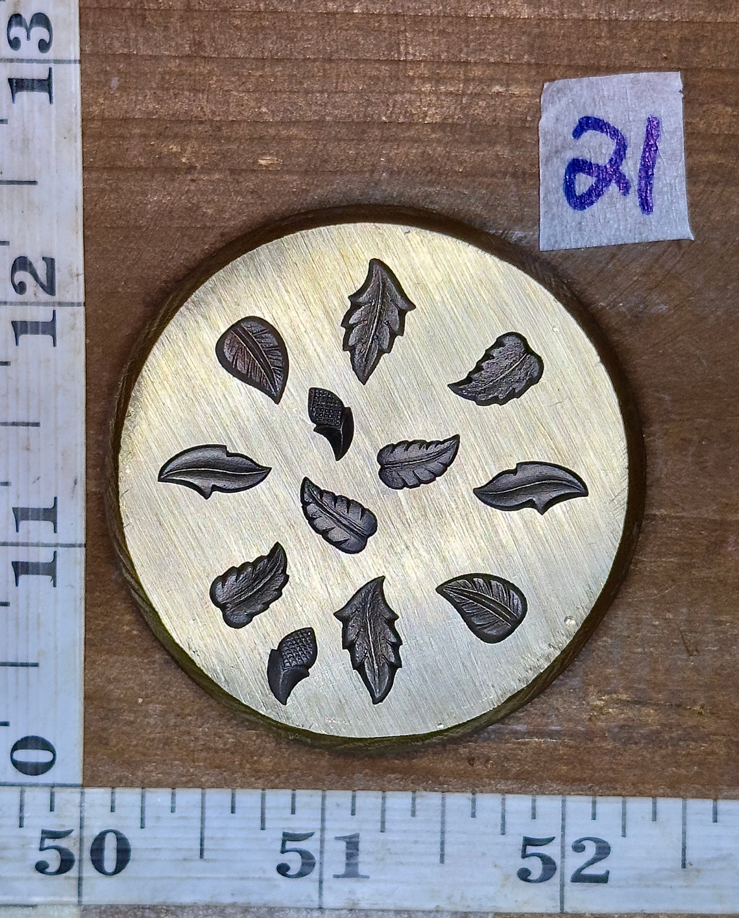 Tiny adornments vintage bronze shot plate #21