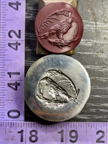 Crow, Raven in wreath 2