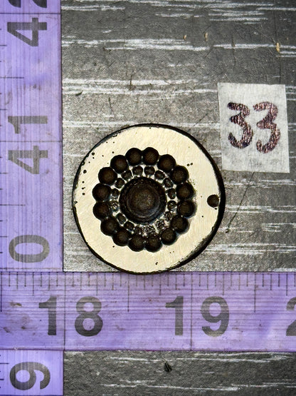Antique steel impression die #33