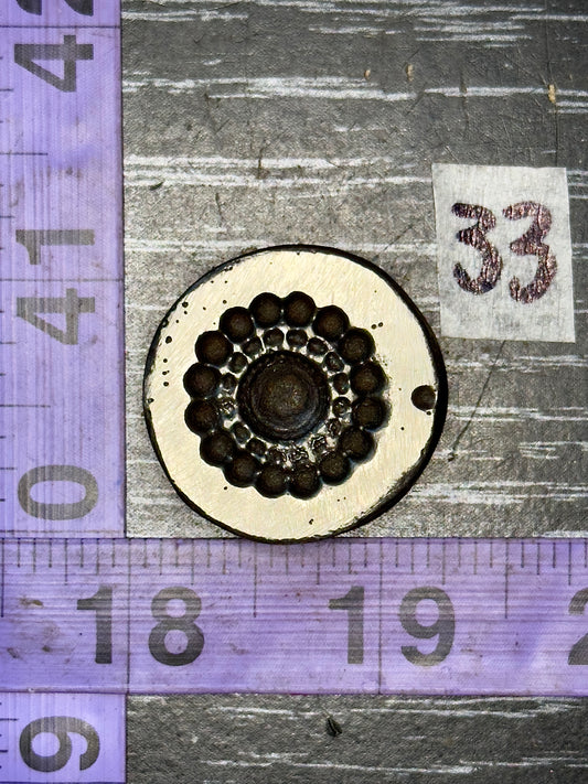 Antique steel impression die #33