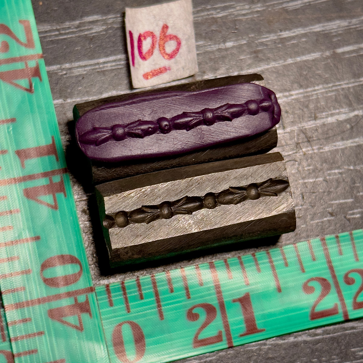 Single wire die steel impression #106