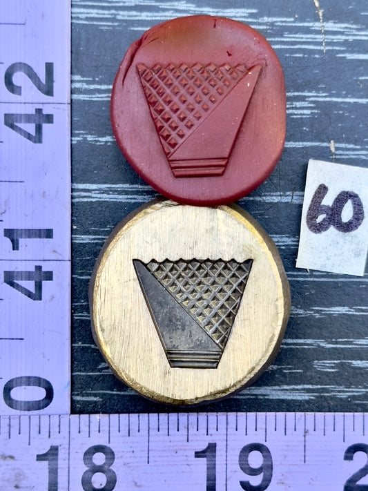 Bronze impression die #60