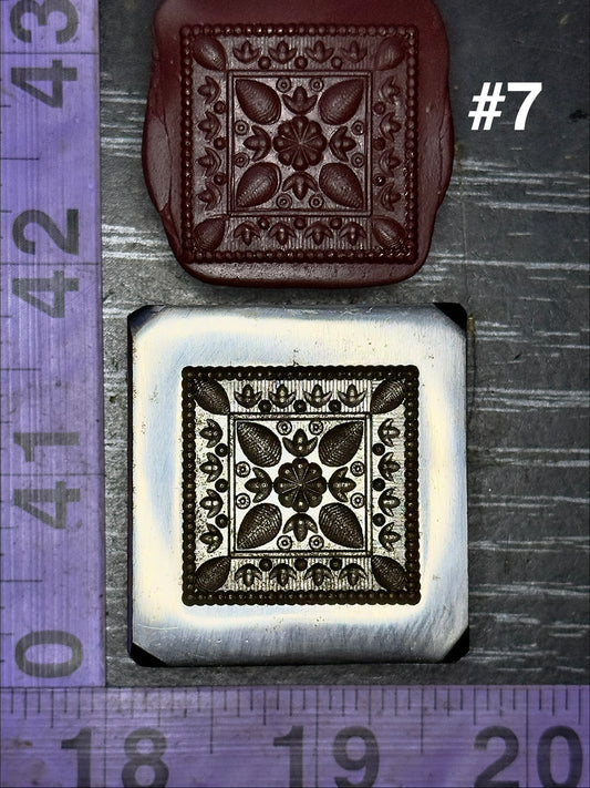 Mandala impression die steel #7