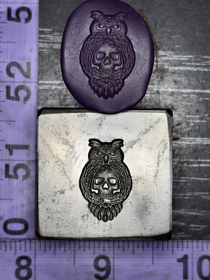 Owl skull impression die steel
