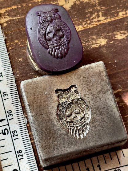 Owl skull impression die steel
