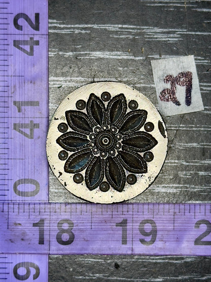 Antique steel impression die #29