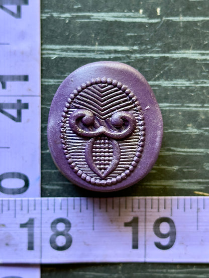 Decorative fancy floral impression die A5