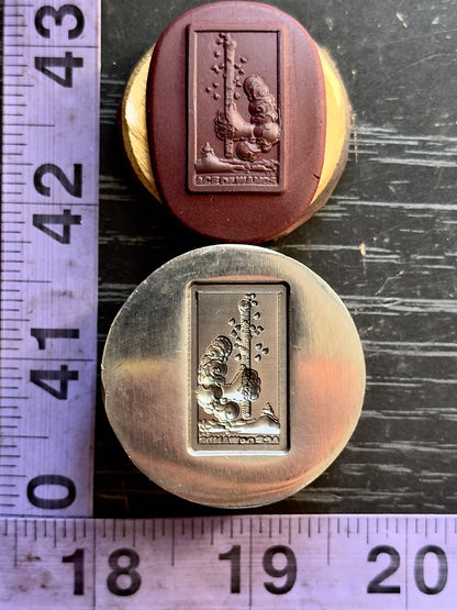 The Ace of Wands tarot card steel impression die