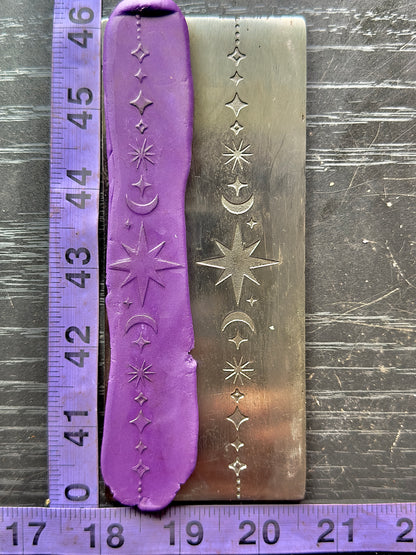 Celestial moon phases Texture/rolling mill plate