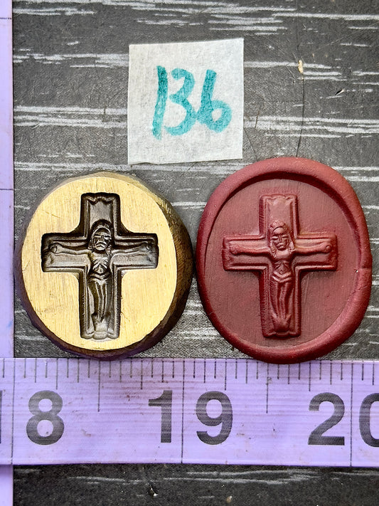 Crusifix bronze impression die #136