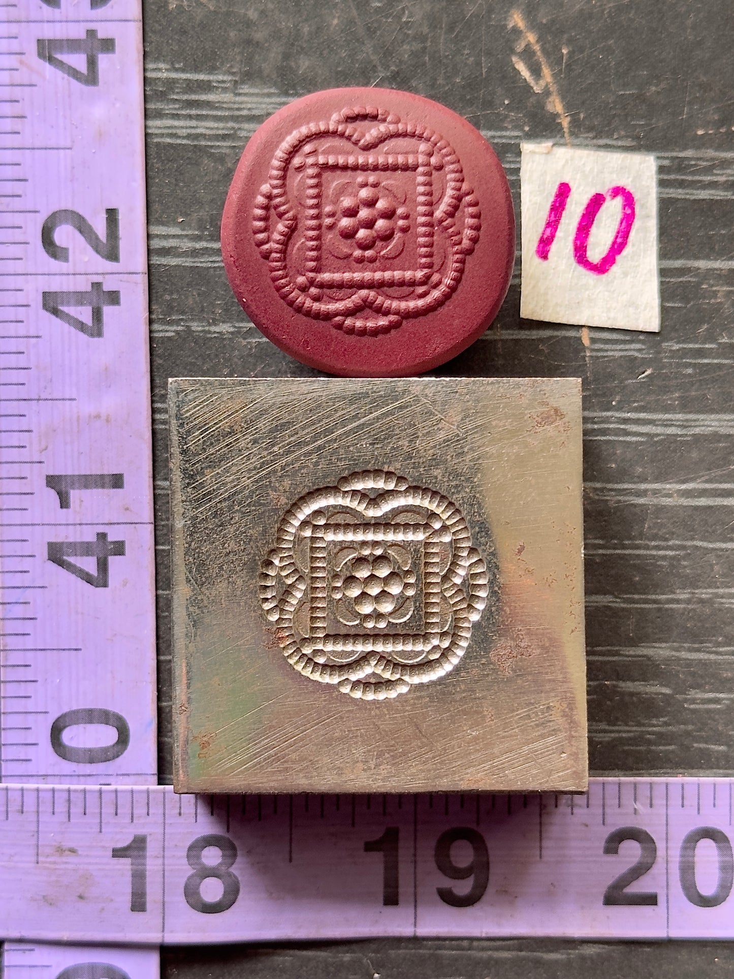 Little steel impression die 10