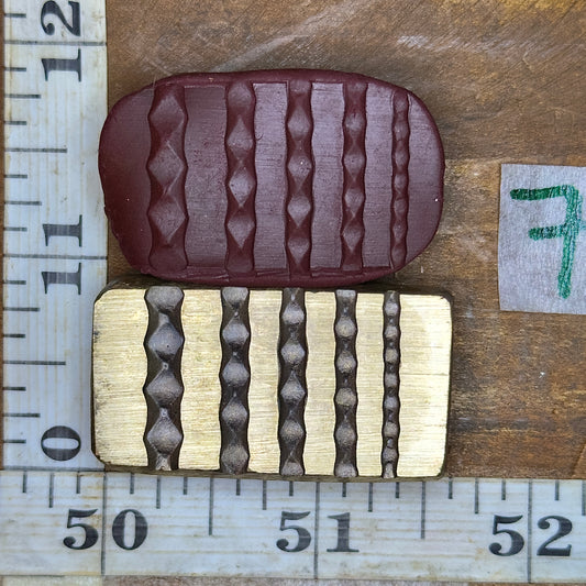 Multi wire die bronze impression #7