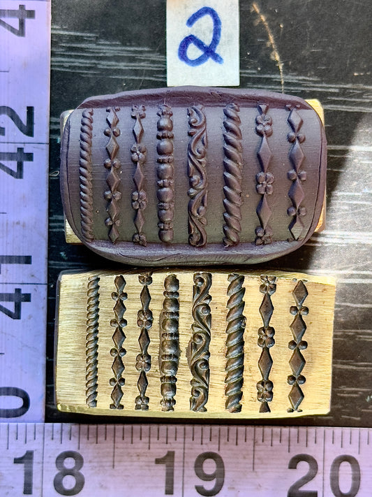 Multi wire die bronze impression #2