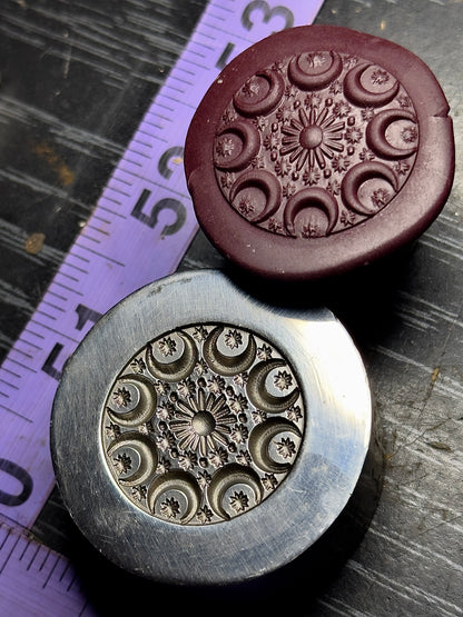 Moon Mandala impression die steel