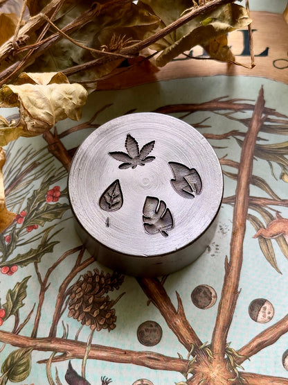 Tiny little leaves, little adornments steel shot plate #5