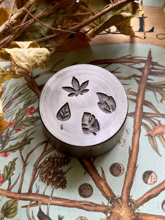 Tiny little leaves, little adornments steel shot plate #5